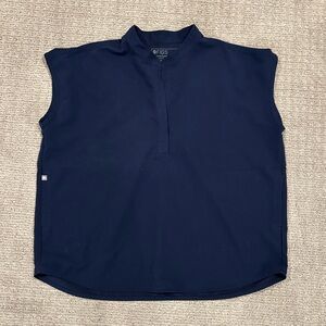 Figs Scrub Top - Navy